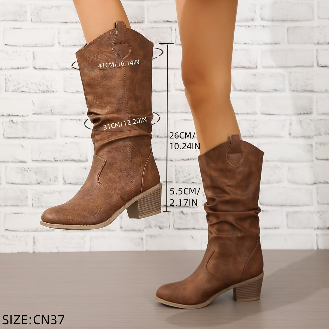 Gemma - Szilárd Nyugati Cowboy Csizmák