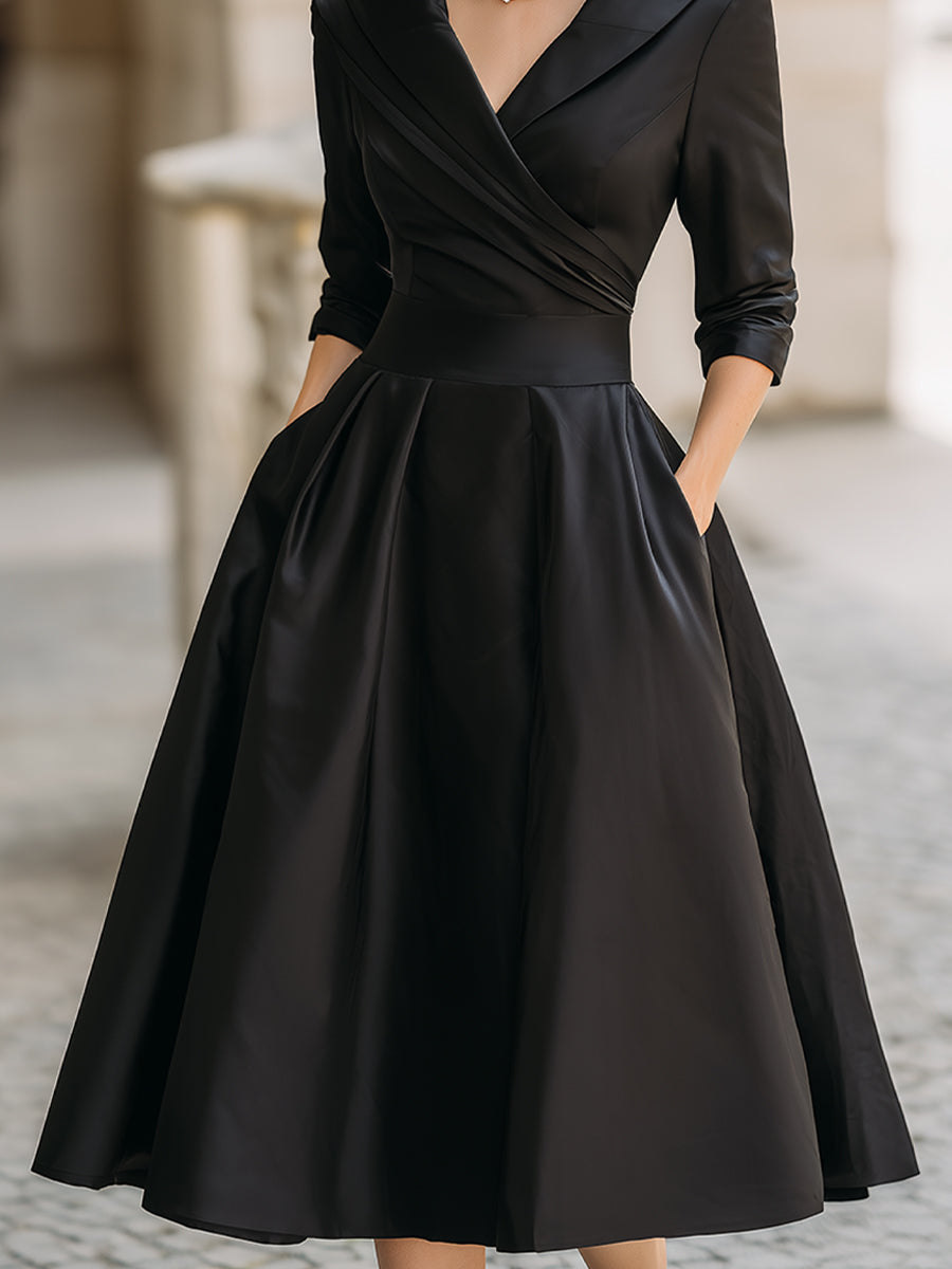 Clara – Elegáns Midi Ruha