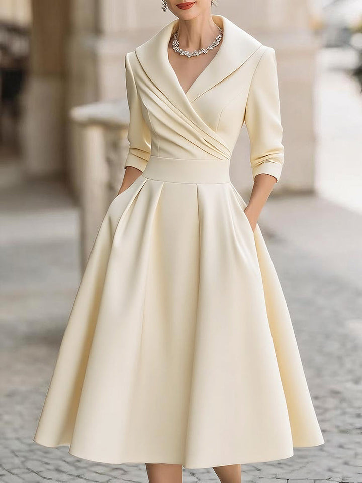 Clara – Elegáns Midi Ruha