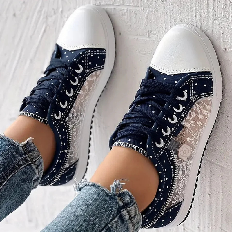 CARO | ELEGANTE DAMEN-SNEAKER MIT FLORALEN DETAILS - Image 10