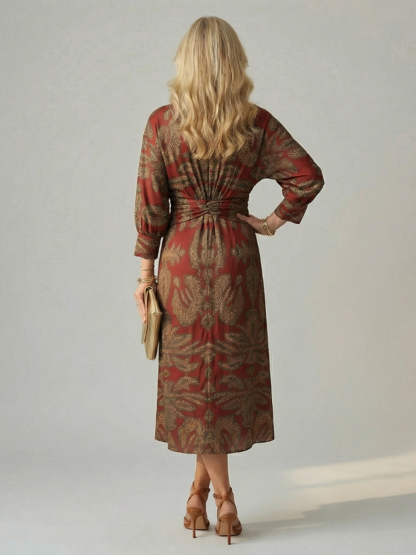 Hold | Természetes Wrap Midi Ruha