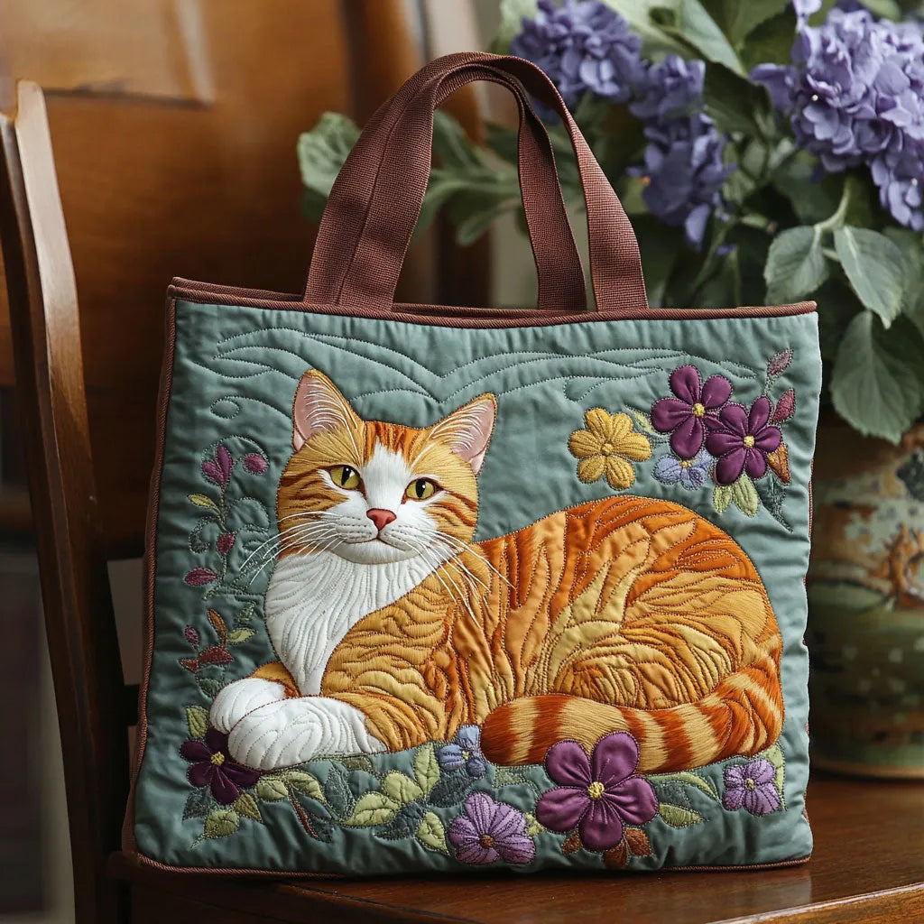Borsa a Mano Artigianale con Gatti - Image 1