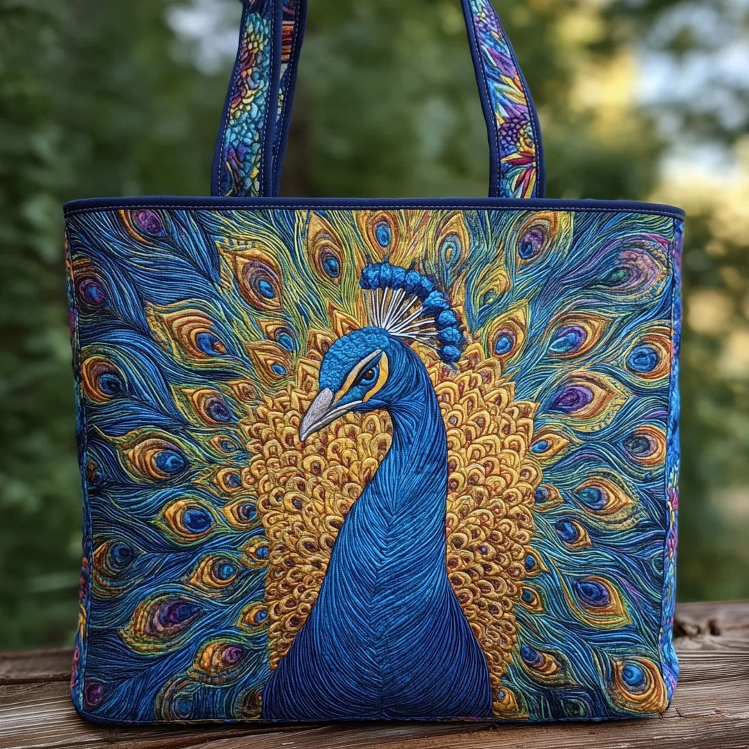 Borsa Artigianale con Pavone - Image 1