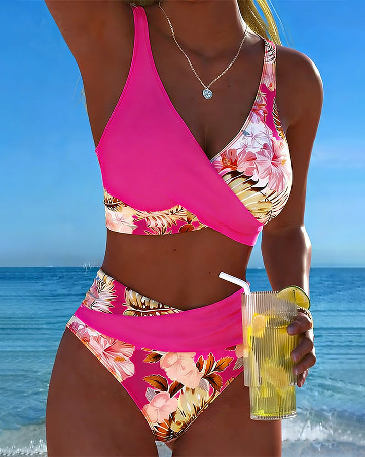 Bikini - Contrasterende Bloemenprint en Opening - Image 14