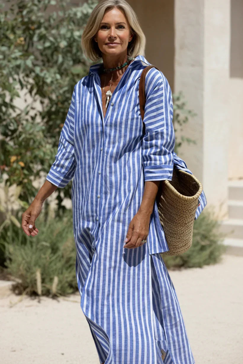 Elle | Csíkos Ingruha - Effortless Comfort, Mindennapi Kényelem