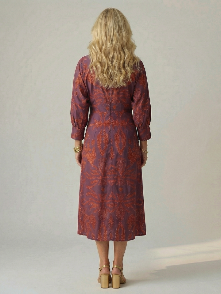 Hold | Természetes Wrap Midi Ruha