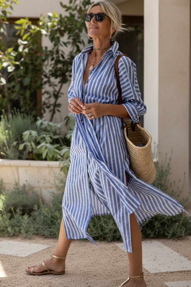 Elle | Csíkos Ingruha - Effortless Comfort, Mindennapi Kényelem