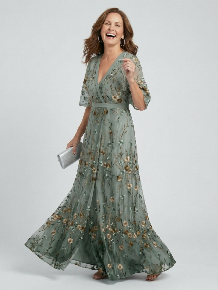 Selora | Halter Bloom Flow Maxi Ruha