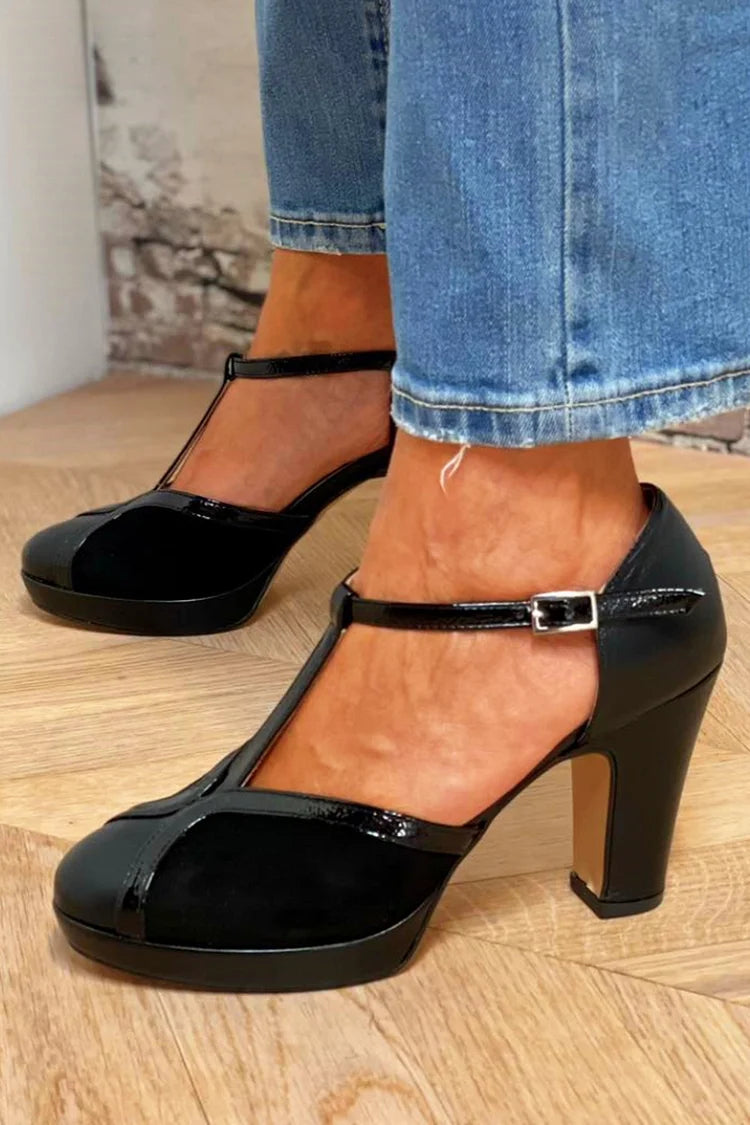 Mia – T-strap platform magassarkú