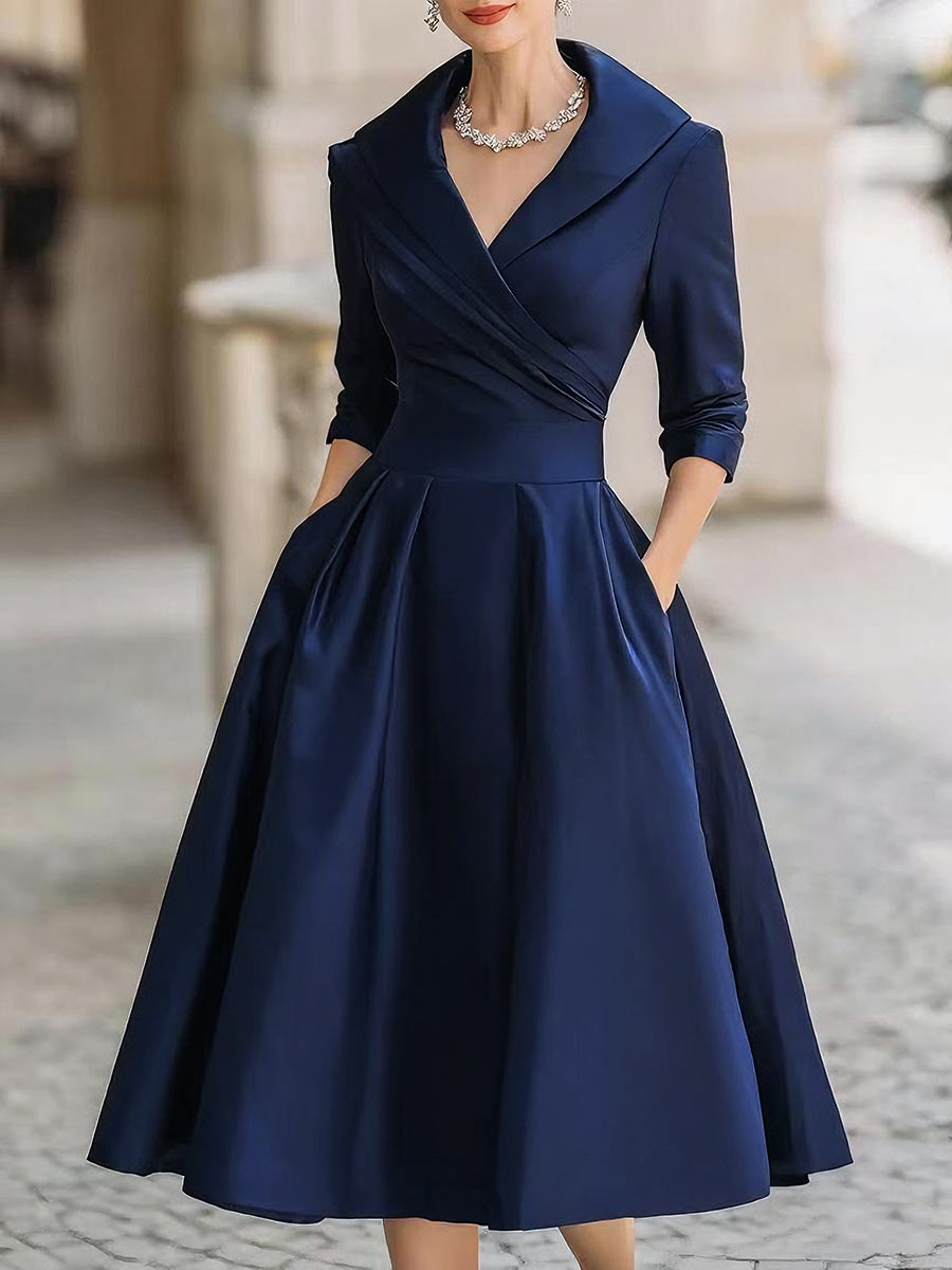 Clara – Elegáns Midi Ruha