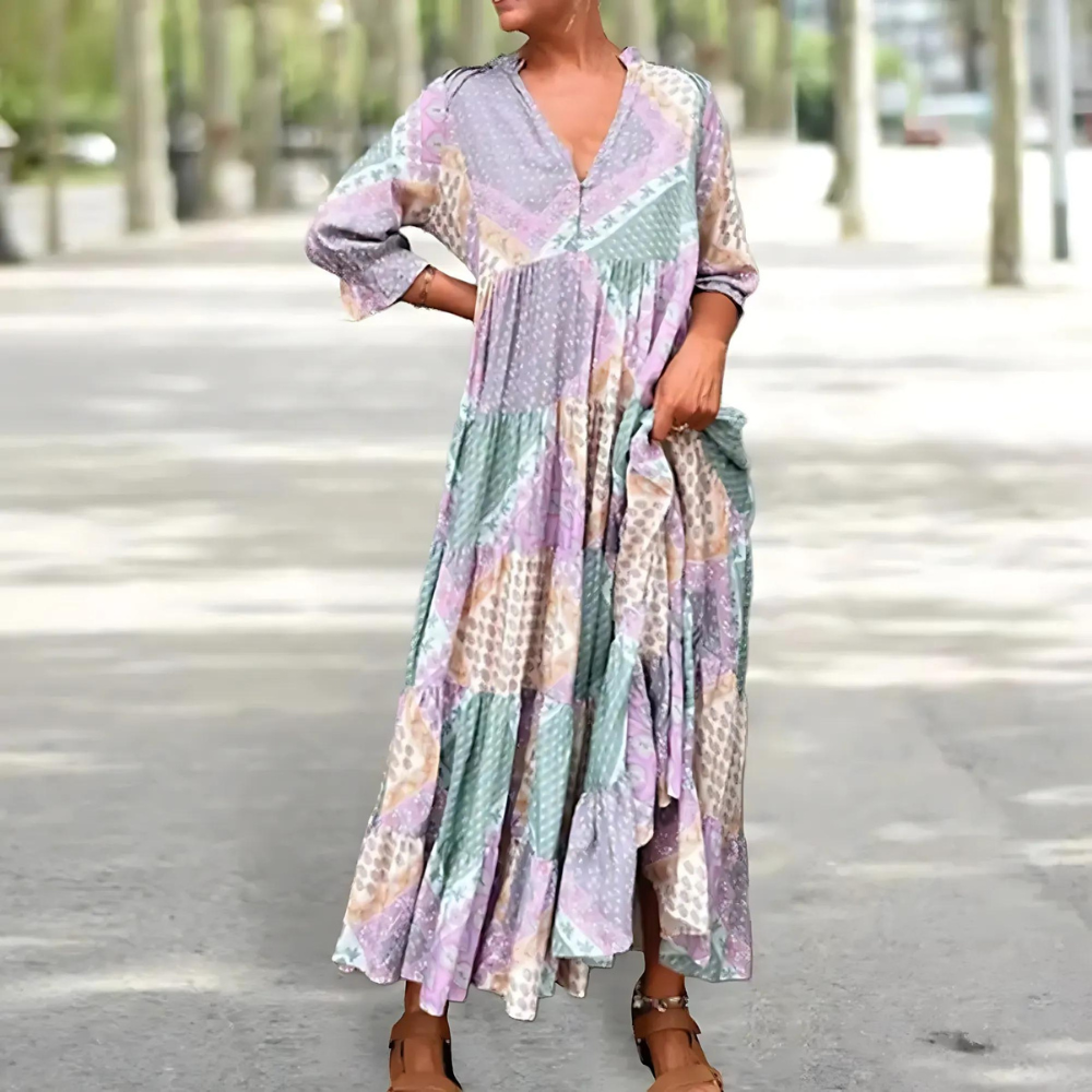 Florentina - Elegáns Nyomott Ruha