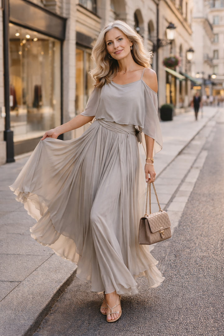 Helene – Drapé Elegáns Estélyi Ruha