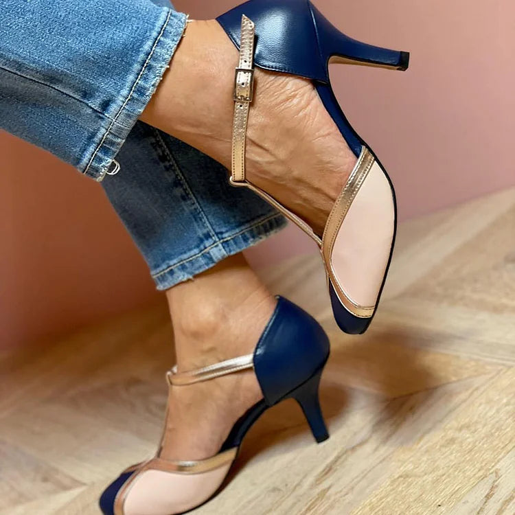 Adelheid – Vintage T-strap magassarkú cipők időtlen eleganciával