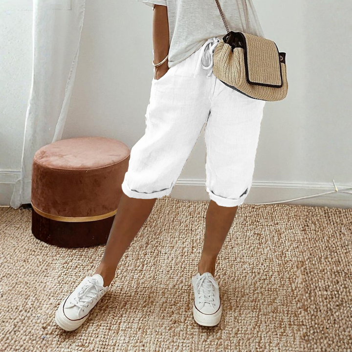 LUI™ – LIGHT COTTON-LINEN SHORTS - Image 2
