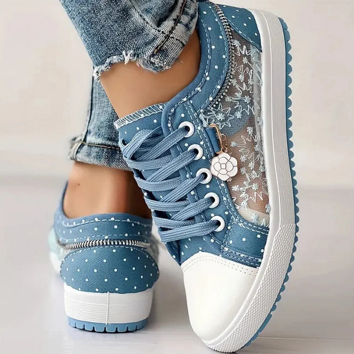 CARO | ELEGANTE DAMEN-SNEAKER MIT FLORALEN DETAILS - Image 3