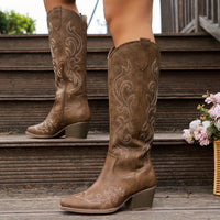 Sharina - Slip-on Retro Cowboy Csizma