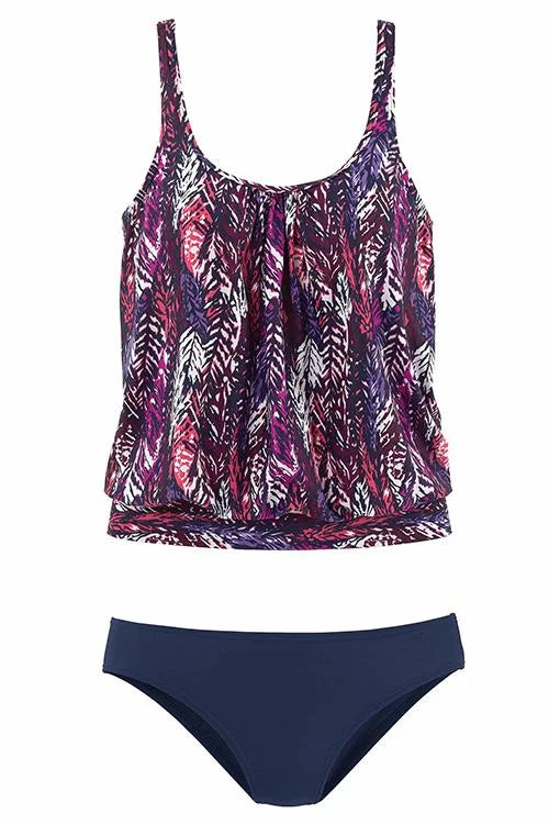 Penacho - Tankini Set met Verenpatroon dat de Buik Bedekt - Image 4