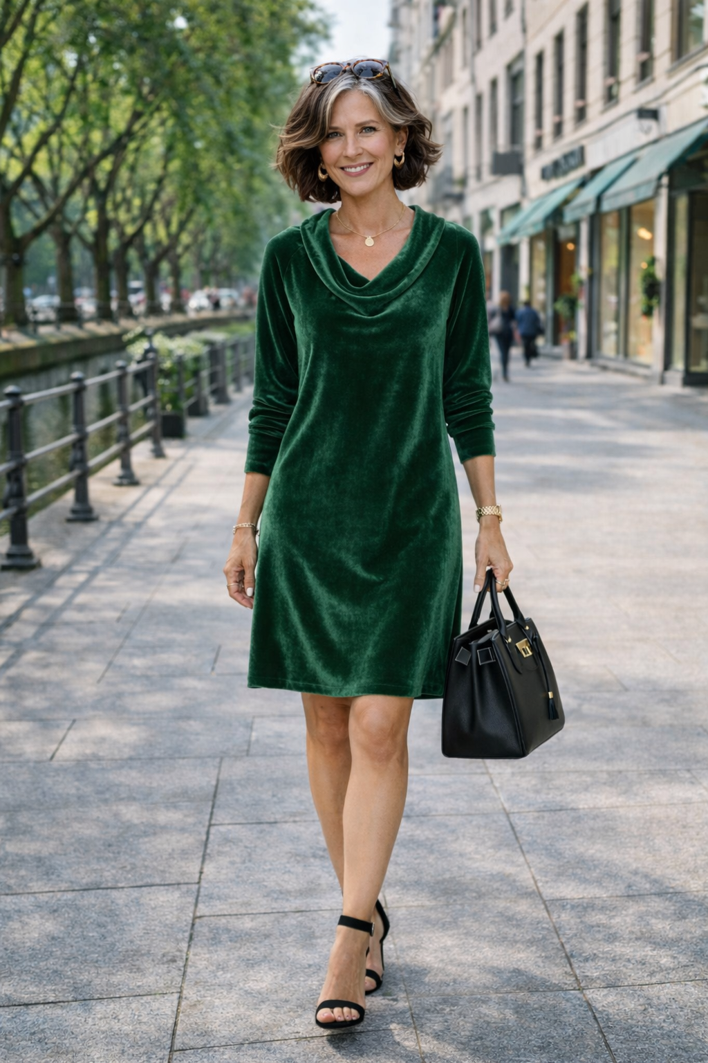 Friederike – Laza Fazonú Bársonydress