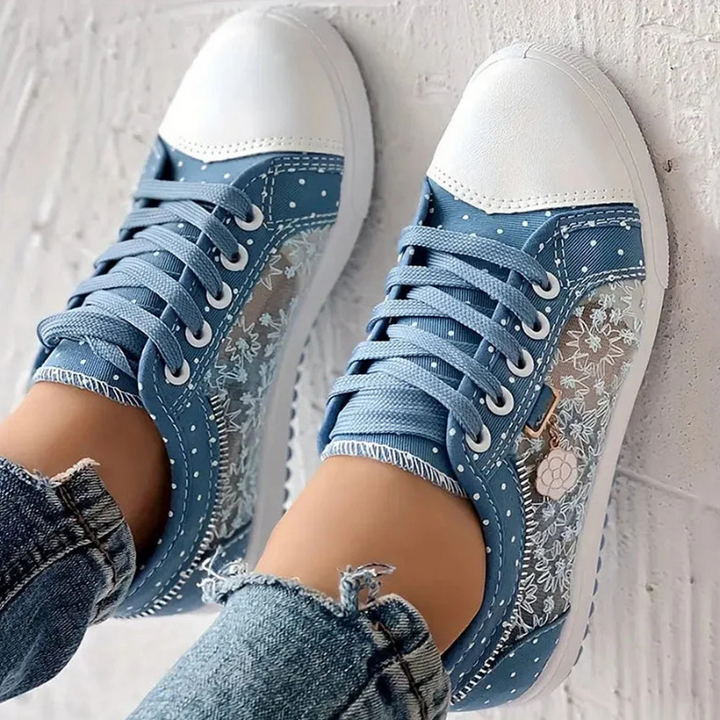 CARO | ELEGANTE DAMEN-SNEAKER MIT FLORALEN DETAILS - Image 4