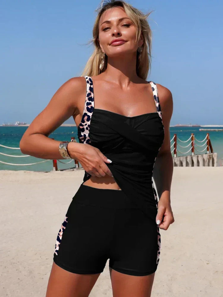 Cobalto - Tankini set met geplooide zwemshorts - Image 7