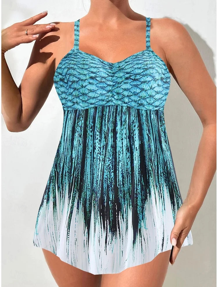 Perla - Set van badkleding met zeemeerminprint die de buik bedekt - Image 1