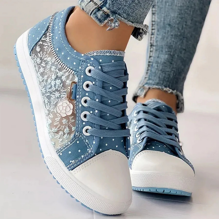 CARO | ELEGANTE DAMEN-SNEAKER MIT FLORALEN DETAILS - Image 5