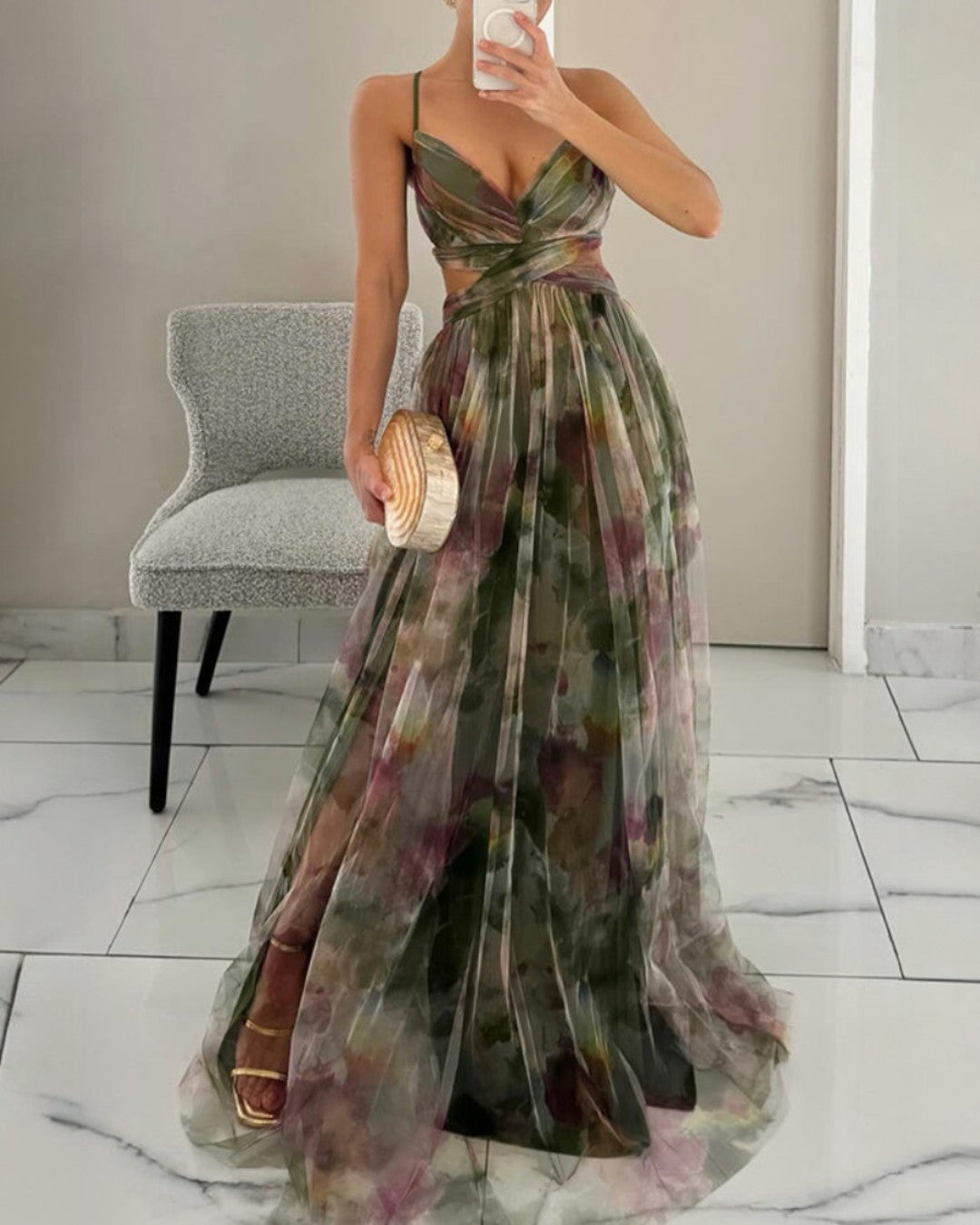 Katalin | Elbűvölő Maxi Ruha Virágmintával - Image 6