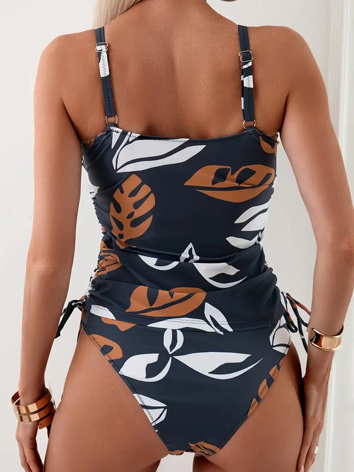 Isla - Tankini Set met Tropische Bladerenprint - Image 2