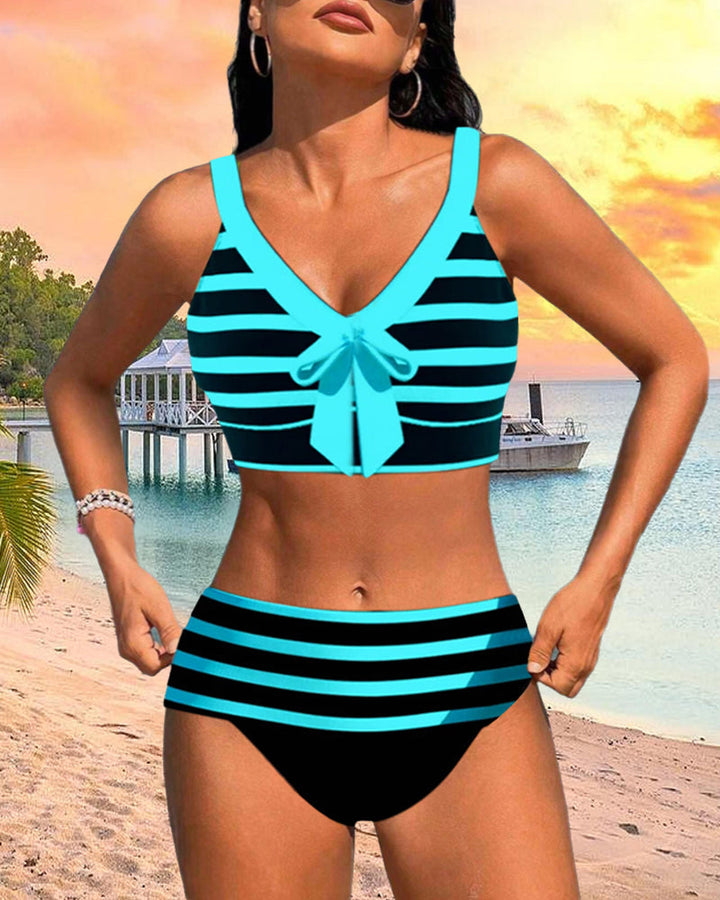 Calya | Csíkos Magas Derékú Bikini