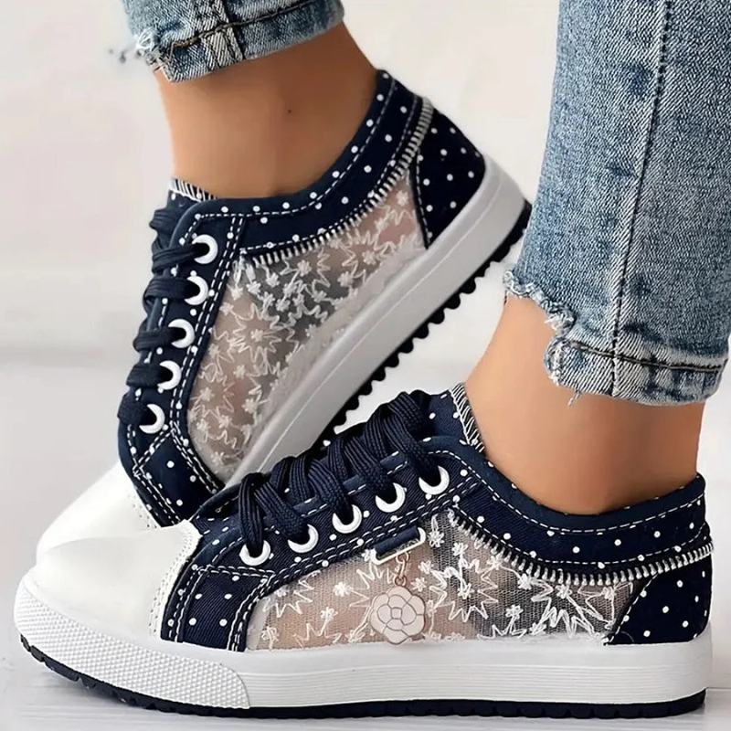 CARO | ELEGANTE DAMEN-SNEAKER MIT FLORALEN DETAILS - Image 6