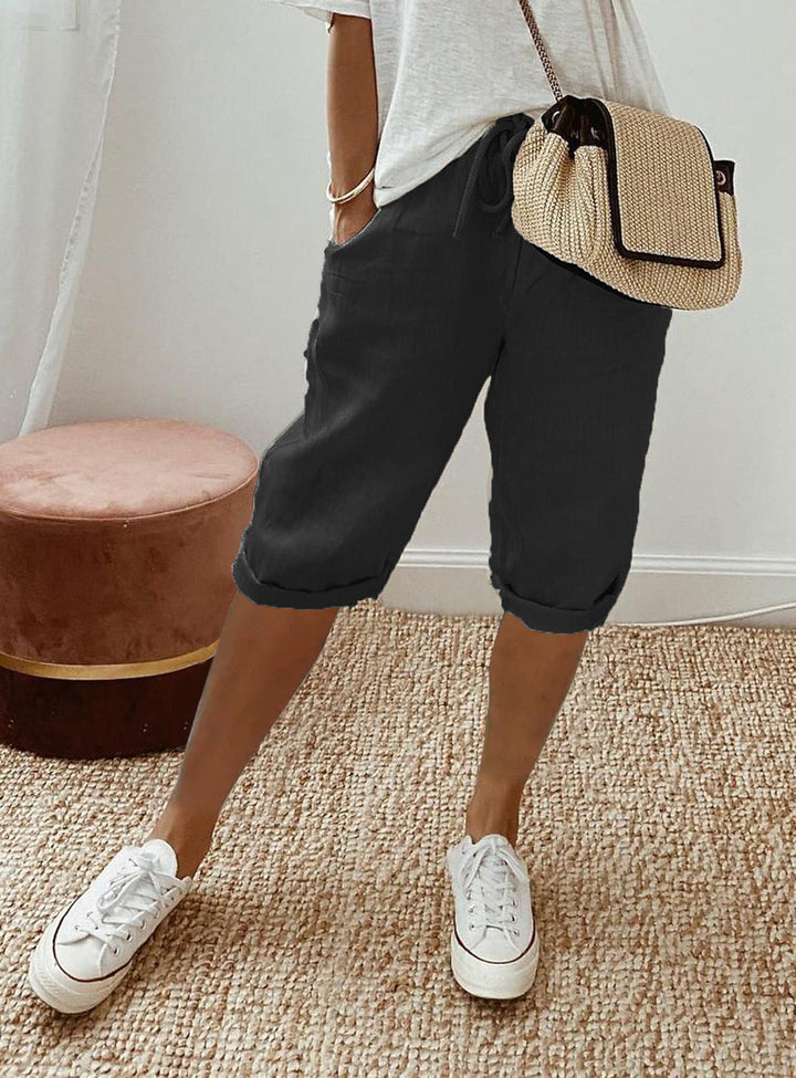 LUI™ – LIGHT COTTON-LINEN SHORTS - Image 3