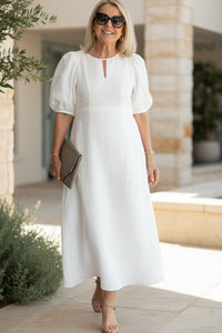 Angela | Elegáns Tummy Covering Maxi Ruha