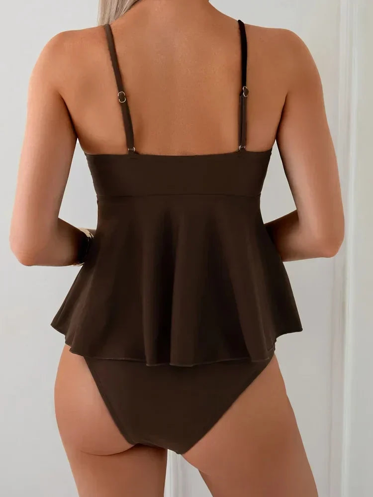 Coco - Peplum Tankini Set dat de Buik Bedekt - Image 5
