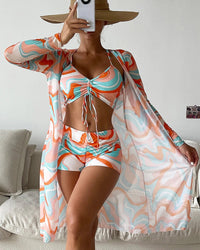 Luna 3 részes mintás bikini szett