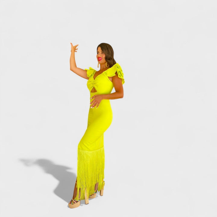 Lúcia - Neon flamenco ruha