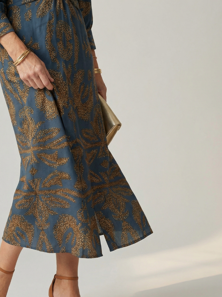 Hold | Természetes Wrap Midi Ruha