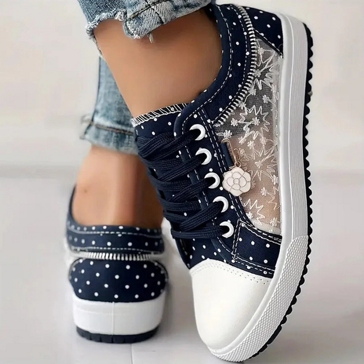 CARO | ELEGANTE DAMEN-SNEAKER MIT FLORALEN DETAILS - Image 9