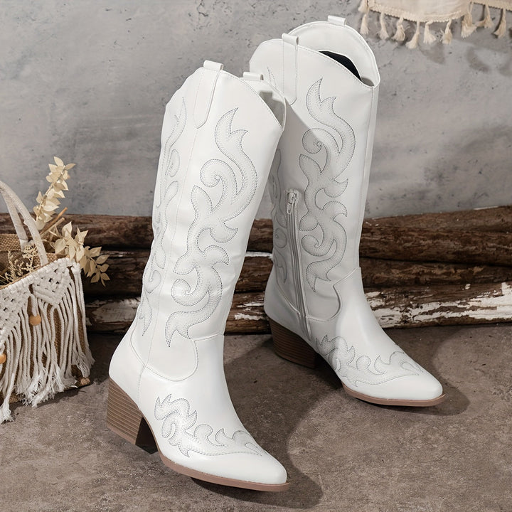 Sharina - Slip-on Retro Cowboy Csizma