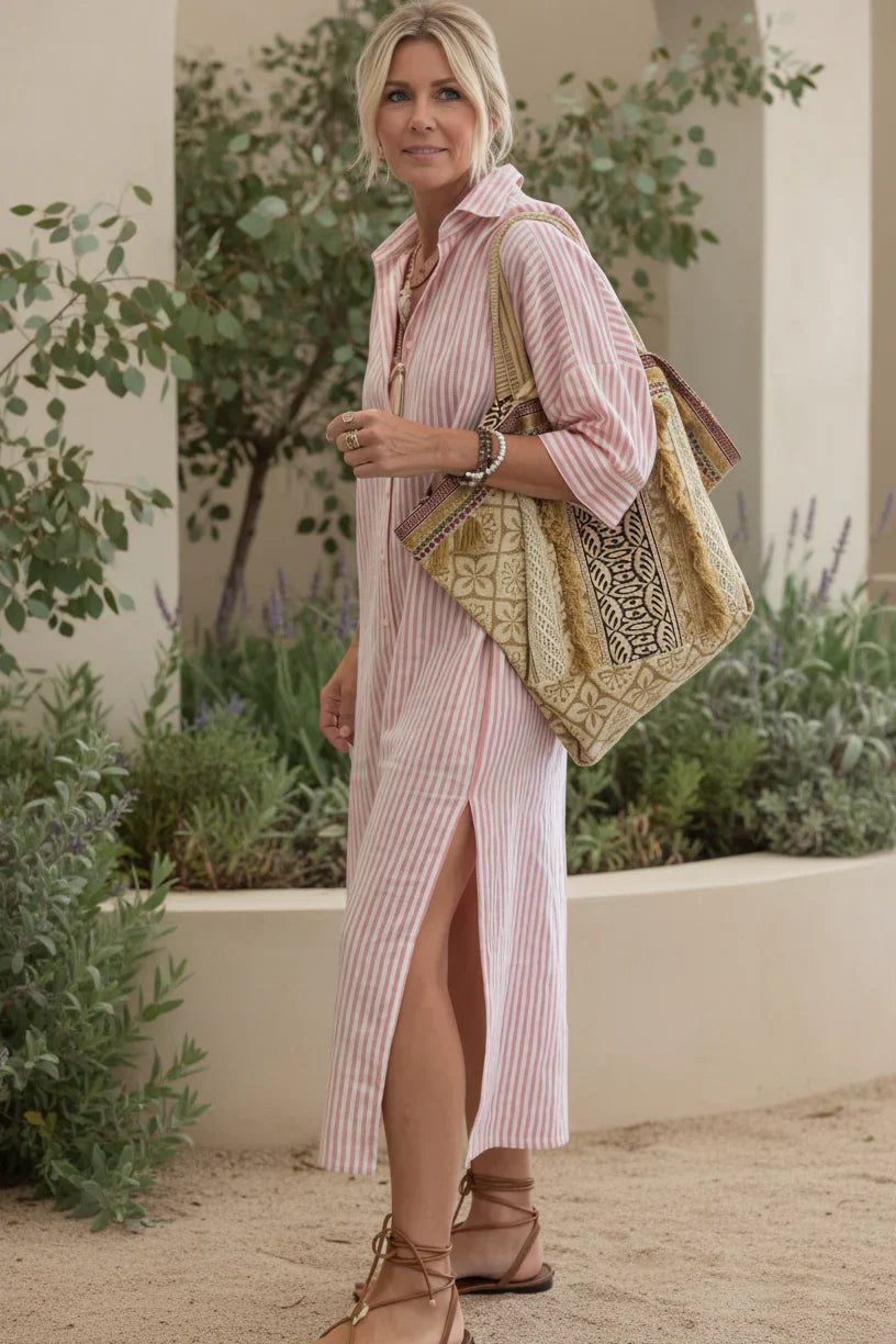 Elle | Csíkos Ingruha - Effortless Comfort, Mindennapi Kényelem