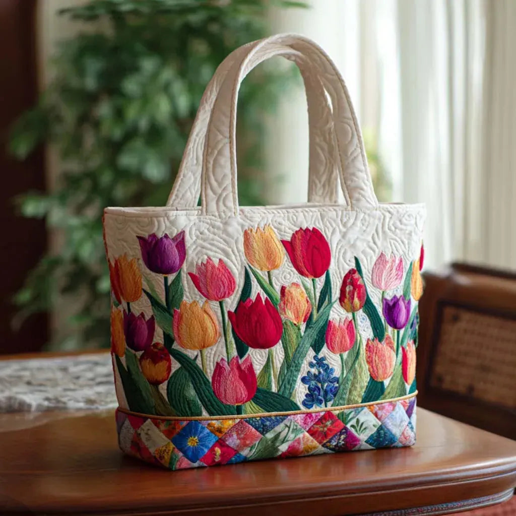 Borsa Imbottita con Tulipani - Image 1