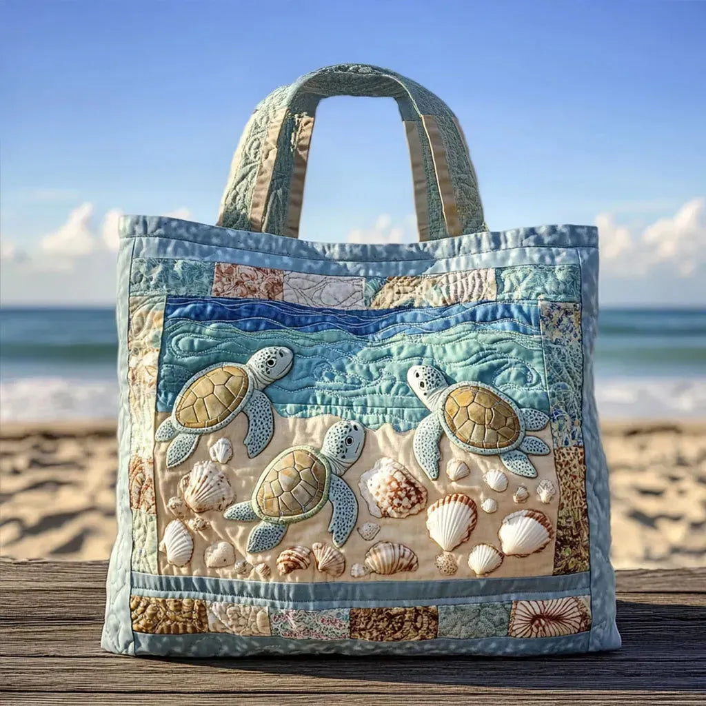 Borsa Imbottita Artigianale con Tartaruga - Image 1