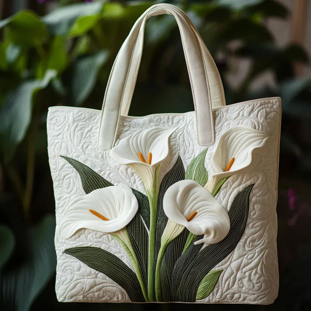 Borsa Trapuntata Artigianale con Gligli Bianca - Image 1