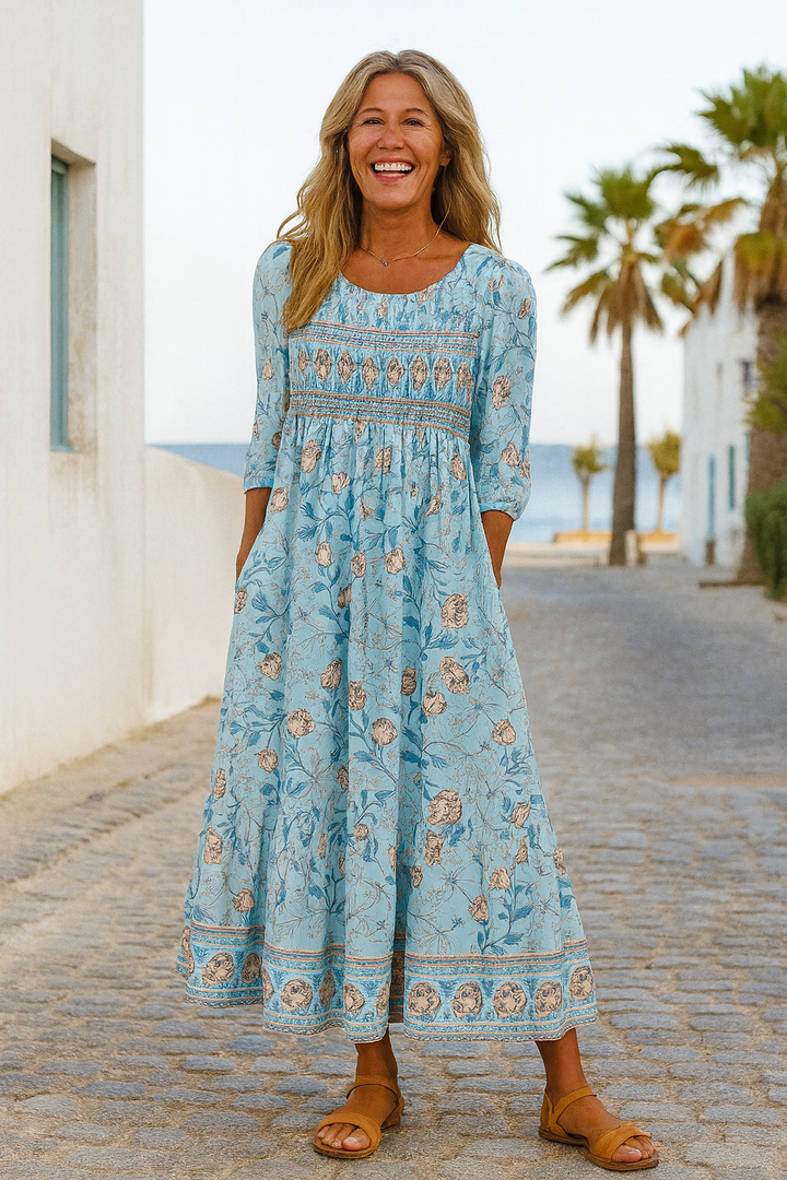 Meliora | Mindennapi Elegancia Midi Ruha – Feszesítő Kényelem, Időtlen Magabiztosság (S-5XL)