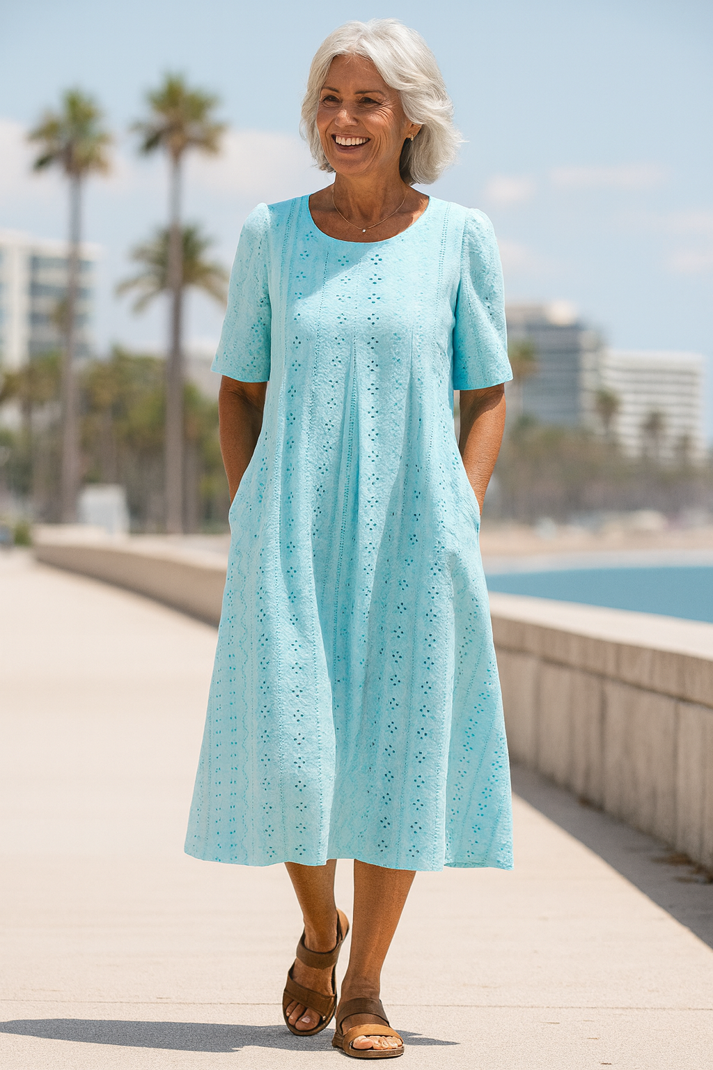 Meliora | Mindennapi Elegancia Midi Ruha – Feszesítő Kényelem, Időtlen Magabiztosság (S-5XL)