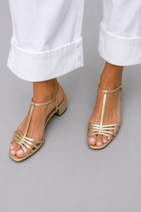 Allegra | Arany Mindennapi Elegancia Szandál