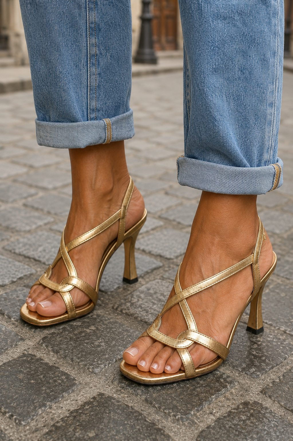 Elisabetta | Sandali Dorati Fascino Estivo - Image 2