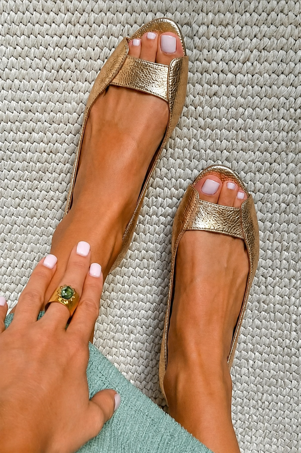 Adelina | Sandali Dorati Comfort Chic - Image 2