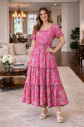 Klara – Chic Boho Maxi Ruha Nyakpánttal