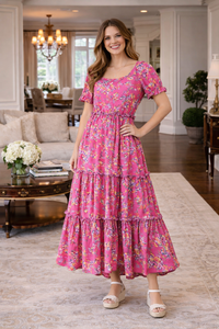 Klara – Chic Boho Maxi Ruha Nyakpánttal