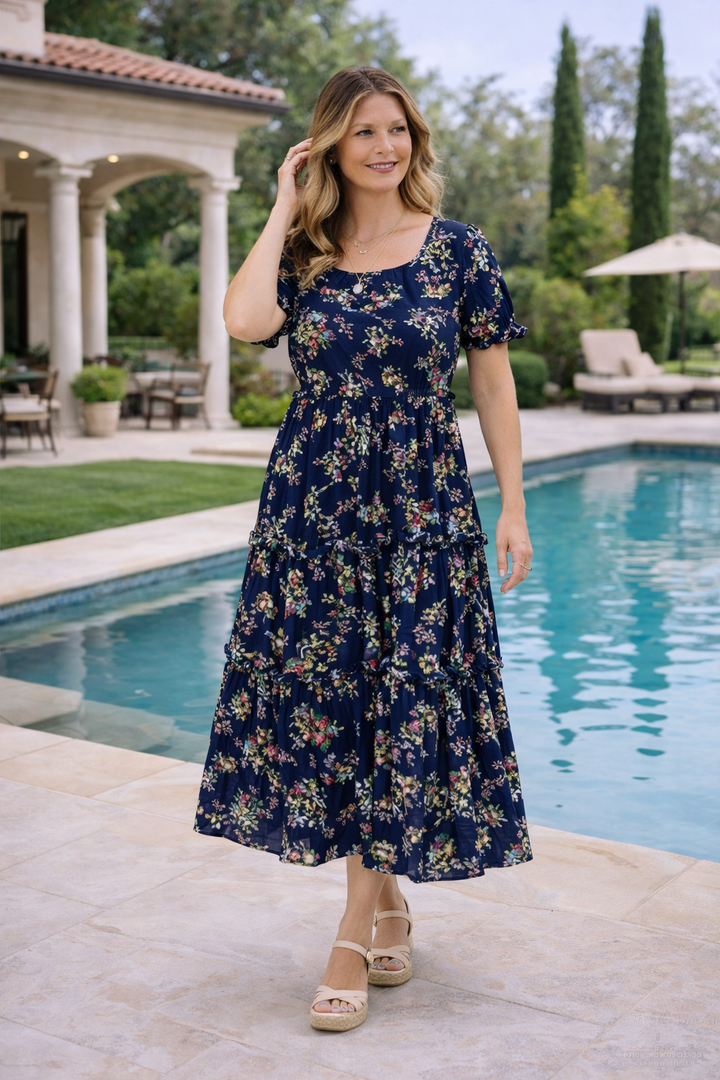 Klara – Chic Boho Maxi Ruha Nyakpánttal